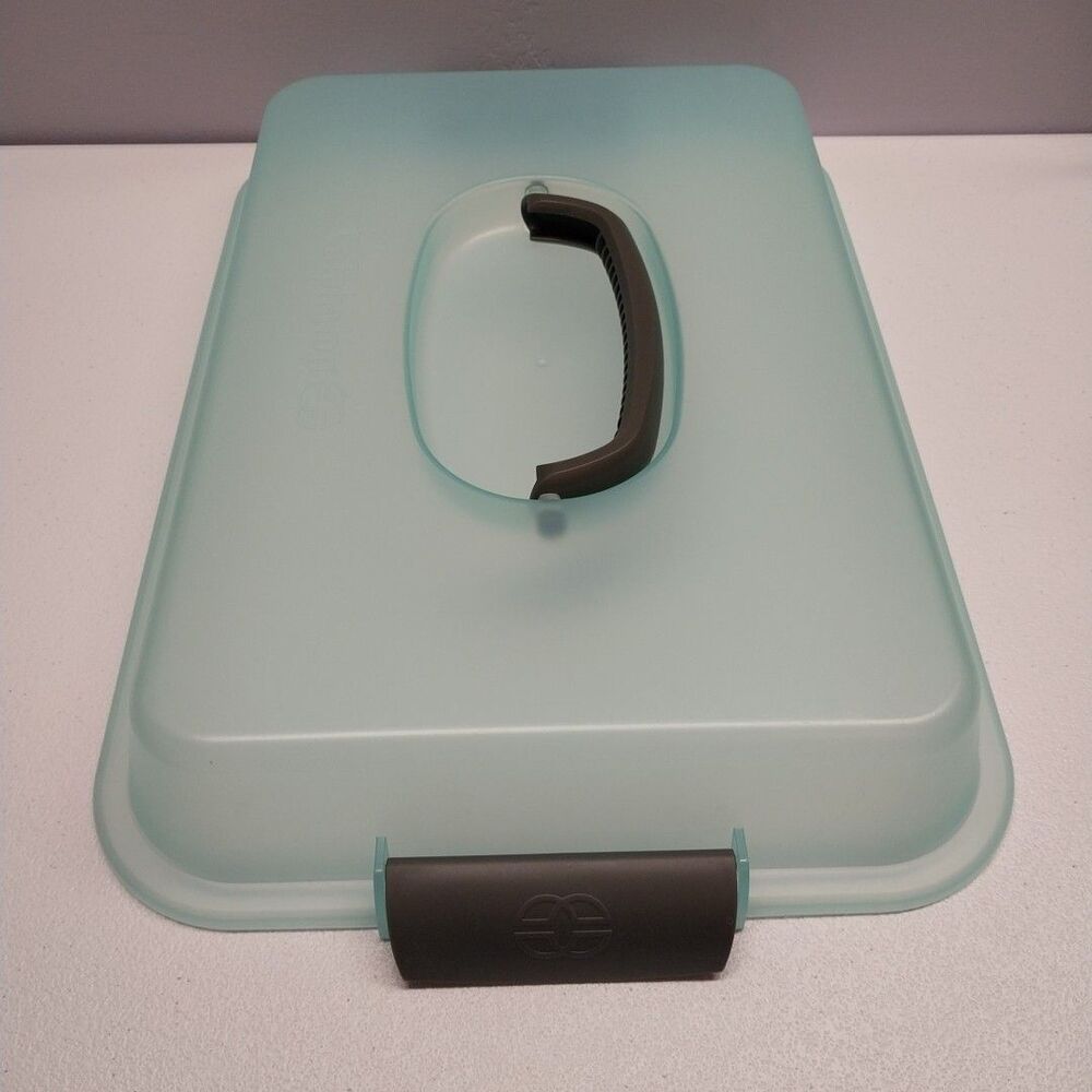 Calphalon Replacement Lid Cover Seafoam Green Gray 15.5x11 Rectangular Baking
